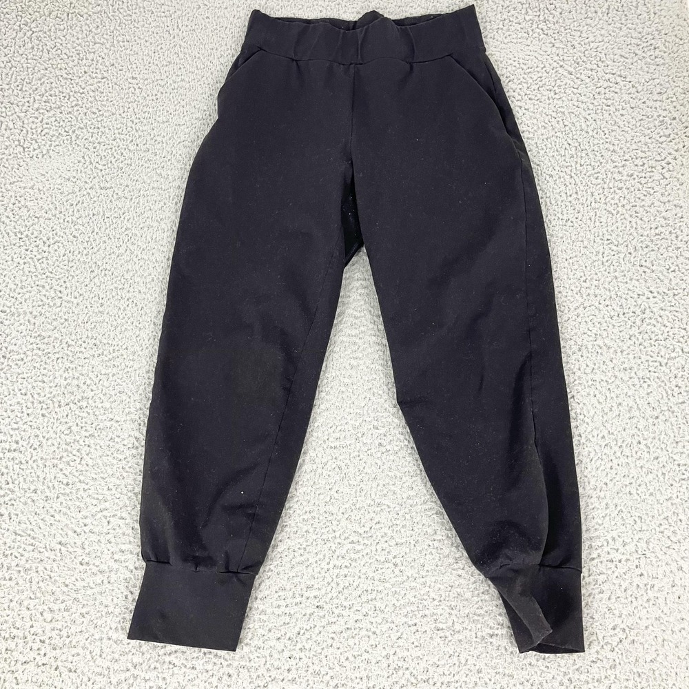 Public Rec Jogger‎ Pants Mens 32x26 Black Nylon Stretch Knit Tapered Cuffed